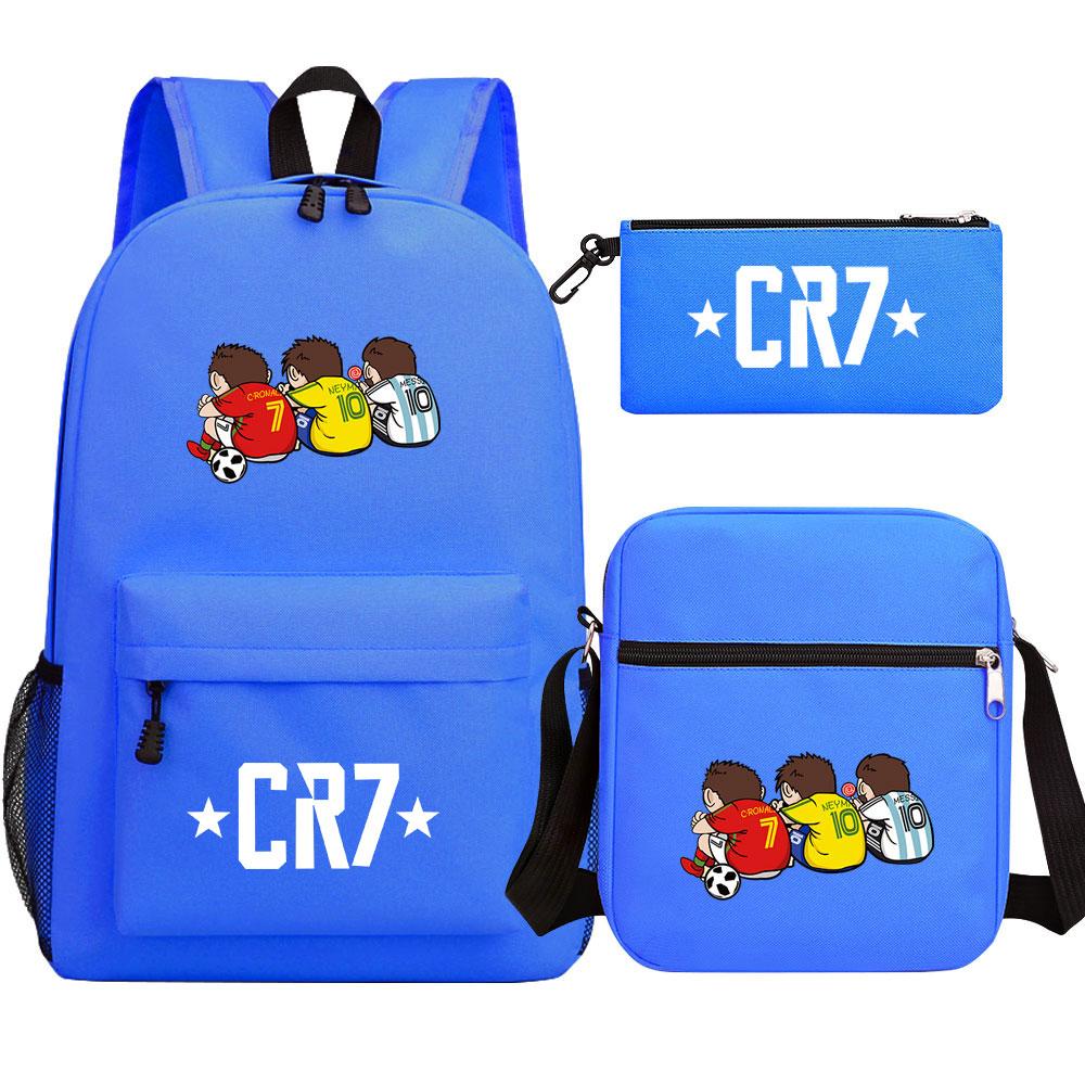 Mayoulove Cristiano Ronaldo Backpack Lightweight Design Durable for School Use-Mayoulove