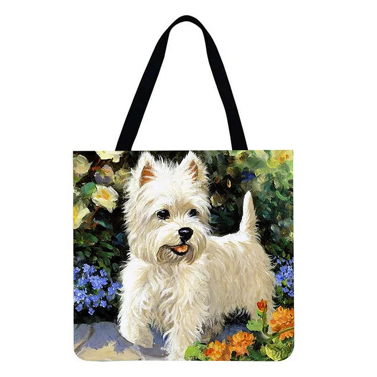 Dog - Linen Tote Bag