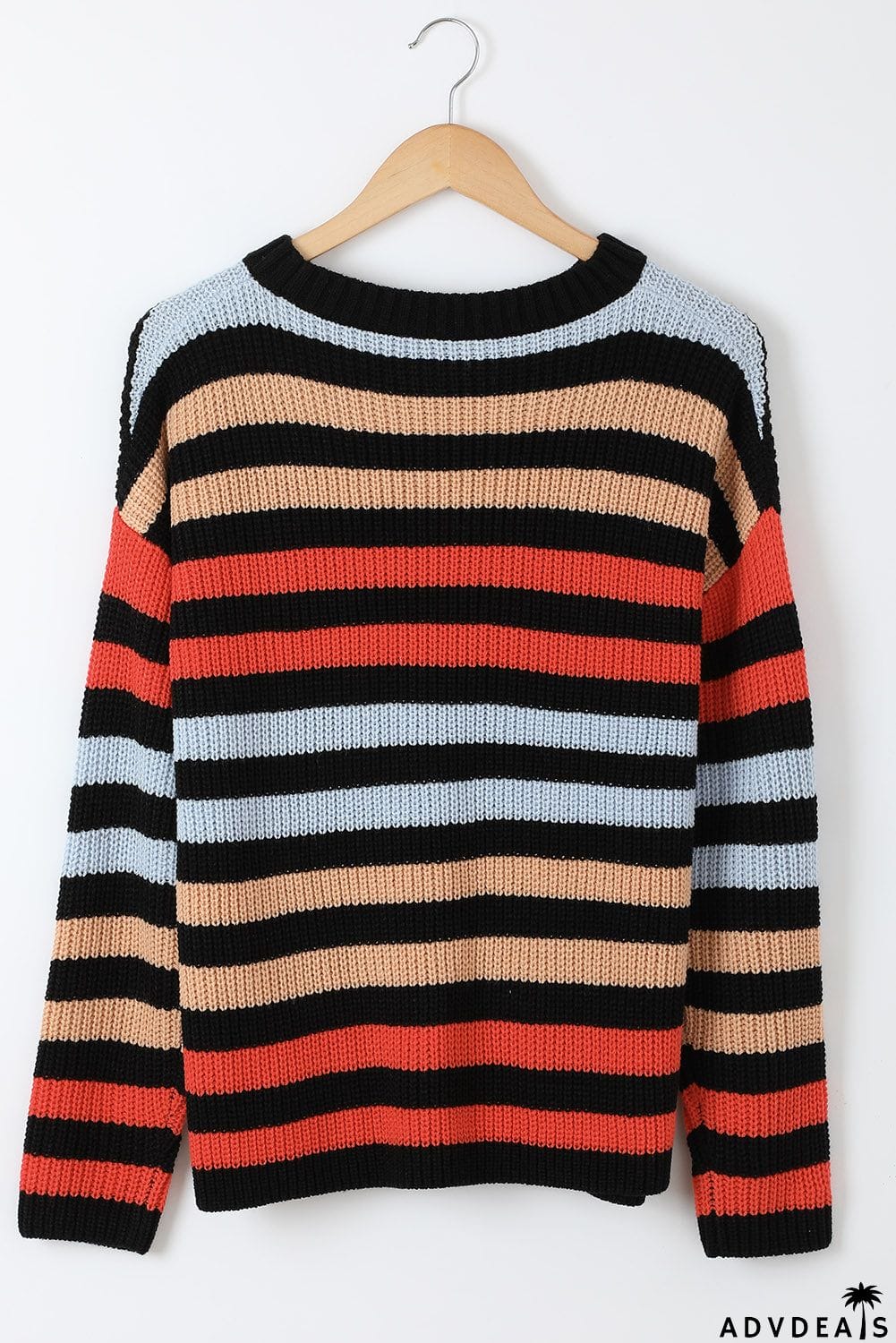 Striped Drop Shoulder Sweater