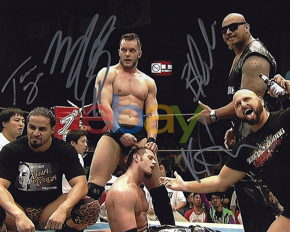 Finn Balor Bad Luck Fale Karl Anderson Tama Tonga Signed 8x10 Photo Poster painting reprint