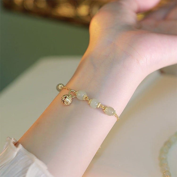 Hetian Jade Bell Bracelet (Good luck in the new year!)