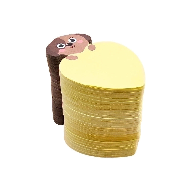 Cartoon Cute Heart-shaped Student Message Special-shaped Post-it Notes2