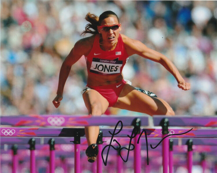 Lolo Jones USA Hurdles Autographed Signed 8x10 Photo Poster painting COA