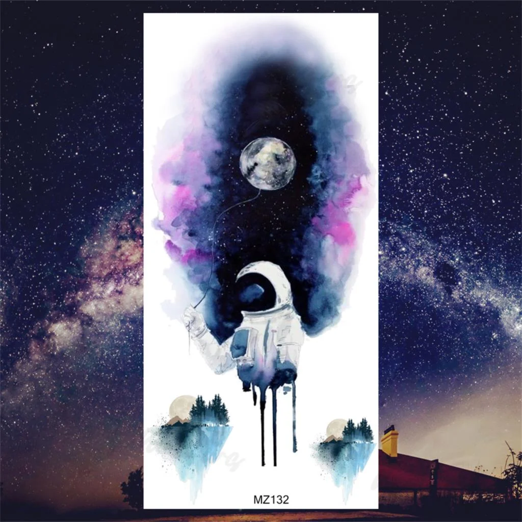 Sdrawing Lion Knight Temporary Tattoos For Men Adults Realistic Tiger Skeleton Fake Tattoo Sticker Arm Water Transfer Tatoos 3D