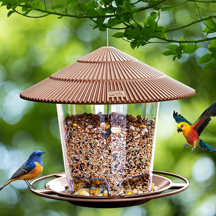 New Waterproof Gazebo Hanging Wild Bird Feeder Outdoor