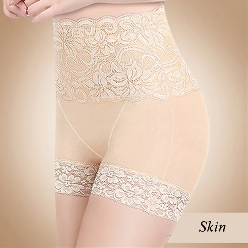Anti Emptied Boyshort Laces Butt Lifter Panties Women High Waist Slimming Underwear Ladies Body Shaper Tummy Shapewear