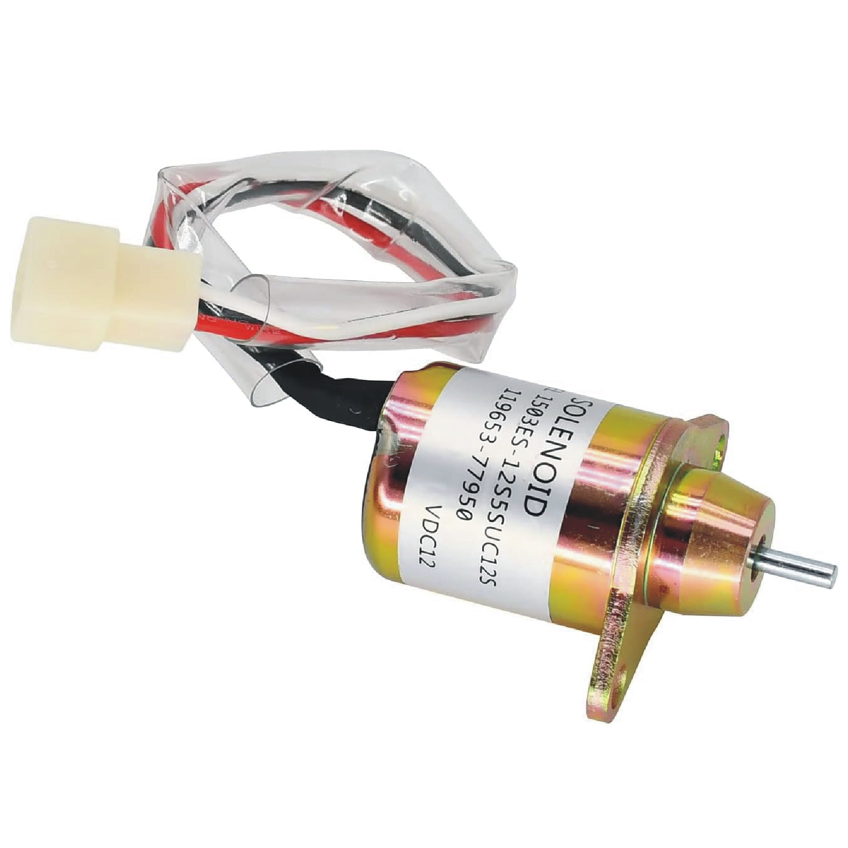 119653-77950 119285-77950 Solenoid Valve 12V Fuel Shut Off for Yanmar 3TNE84 3TNE88 4TNE84 3TNV70 3TNV76 4TNV84 1503ES-12S5SUC5S SA-4562T