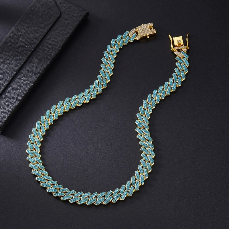 Hip-hop Necklace Alloy Inlay Rhinestones Men’s Necklace