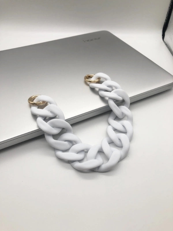 European And American Acrylic Chain Resin Rubber Hardware Acrylic Bag Chain Shoulder Strap Handmade Detachable Chain Women’s Bag