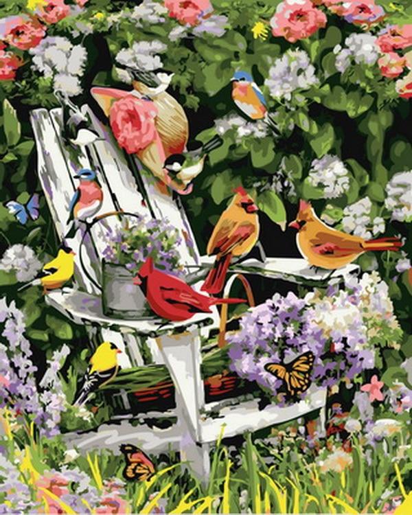 

Adirondack Cardinals – Paint By Numbers - 40*50CM, 501 Original