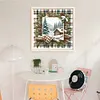Winter Cabin-11CT Stamped Cross Stitch 40*40cm/15.75*15.75in tapestrymarket