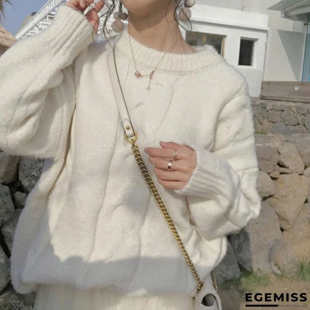 Lazy Wind Loose Pullover Sweater | EGEMISS