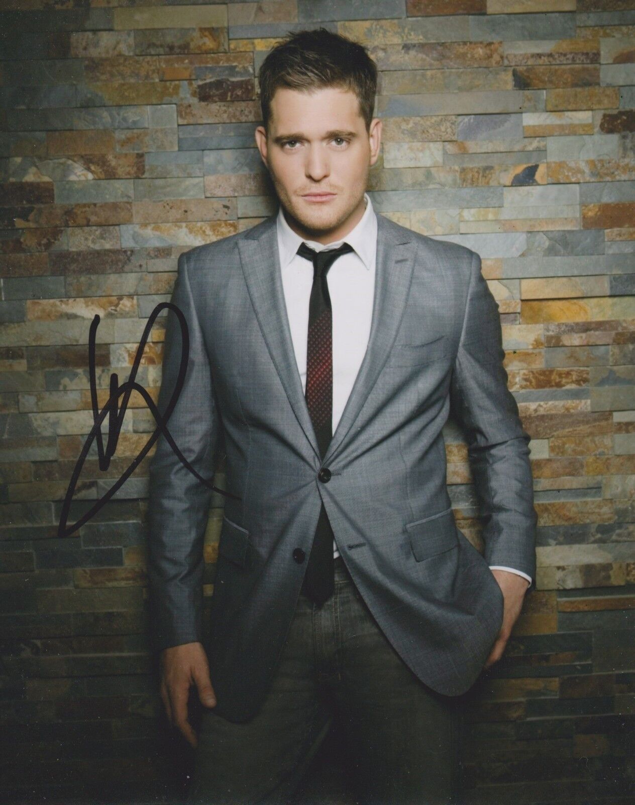 Michael Buble Signed 10x8 Photo Poster painting AFTAL