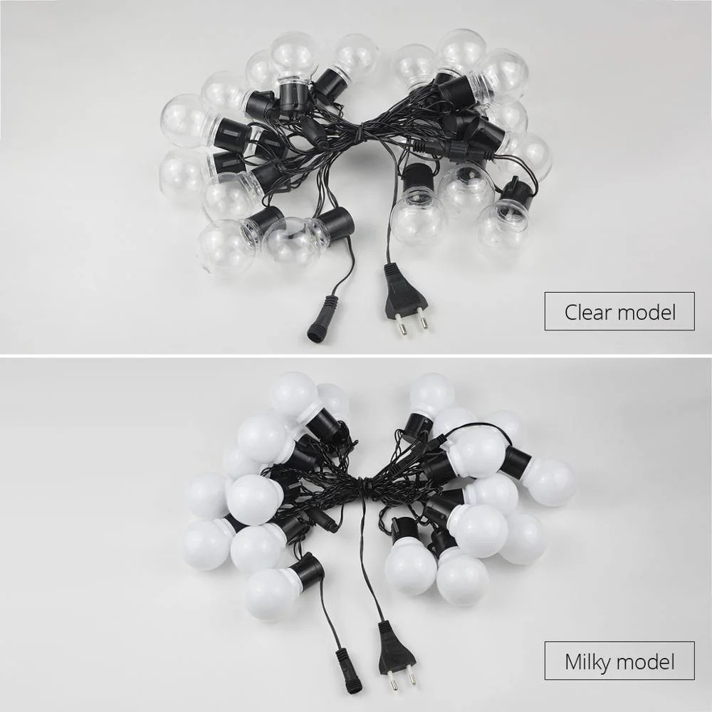 2.5M 5M 220V 10/20 LED Globe Bulb String lights