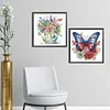 2Pack Flower Butterfly-Crystal Rhinestone Diamond Painting(30x30cm)