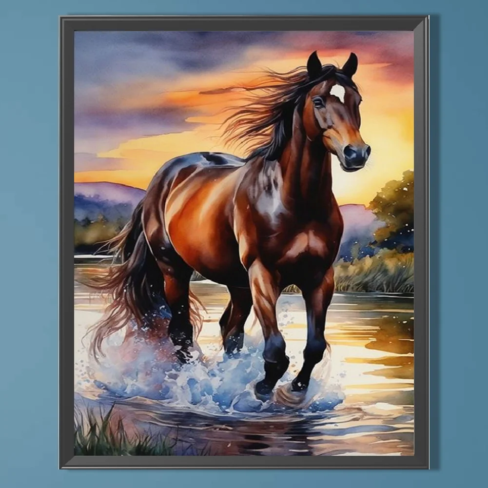 Diamond Painting - Full Square Drill - Horse(Canvas|40*50cm)