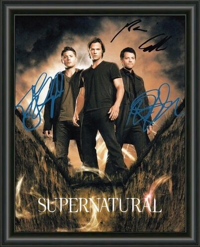 SUPERNATURAL - CAST - A4 SIGNED AUTOGRAPHED Photo Poster painting  POSTAGE