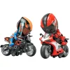 Alloy Motorcycle Rider Set Rider Transformation Robot Toy