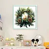 Green Christmas Wreath-11CT Counted Cross Stitch 40*40cm