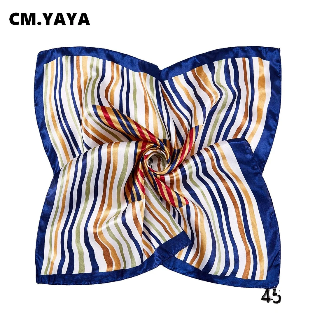 CM.YAYA Women Striped New Scarf &Wrap
