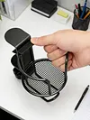 2 in 1 Clamp On Desk Cup Holder with Headphone Hanger Anti-Spill Table Cup Hook Easy To Install for Coffee Mups Water Bottles Headphones