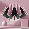 Umbrella Mechanical Handle Safety Reflective Umbrella Black Glue Waterproof Sunscreen Reverse Umbrella Three Fold Business 10 Bone Sunny Umbrella