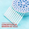 10/20/30 Pi&egrave;ces Brosse de nettoyage pour trou de douche