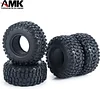 AMK 2Pcs 1.0" Rubber All Terrain RC On Off Road Tires 25x54x24mm for 1/24 RC Crawler Cars Axial SCX24 AXI90081 AXI00001 AXI00002 1/18 TRX4M (2Pcs)