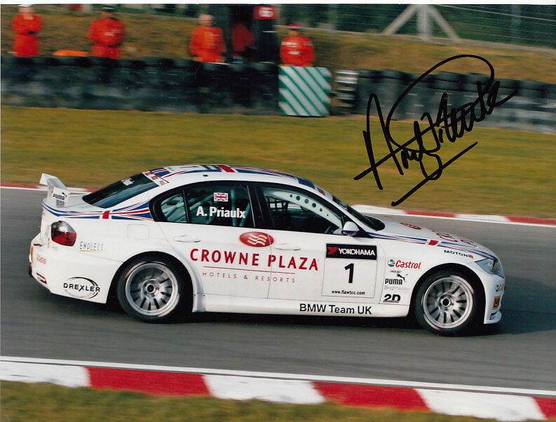 Andy Priaulx Hand Signed BMW Team Photo Poster painting 8x6 1.