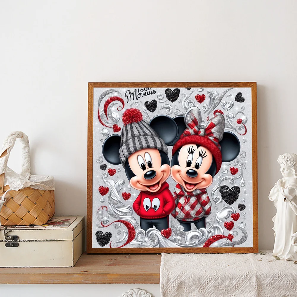 Diamond Painting - Full Round Drill - Mickey Minnie(Canvas|40*40cm)