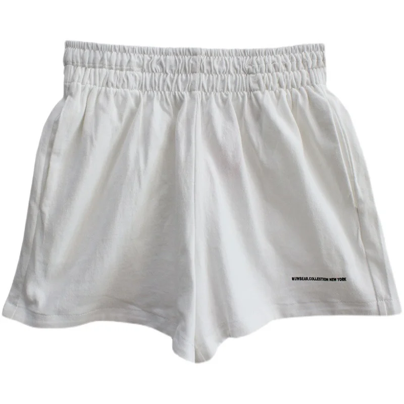 Uveng Uveng Sweatpants Women's 2024 Summer New Casual Shorts Show Thin And Versatile High-Waisted Pants Women's Hot Pants