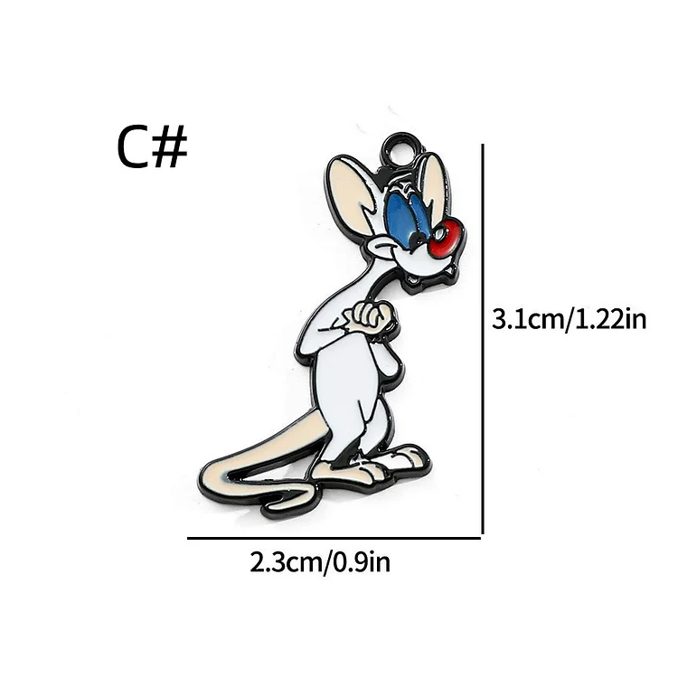 10/30pcs Cartoon Series character peripheral Charm Enamel Anime cuisine Rat King Charm Mickey Mouse Pendant Bracelet DIY Earring Necklace Key Chain Jewelry Accessories