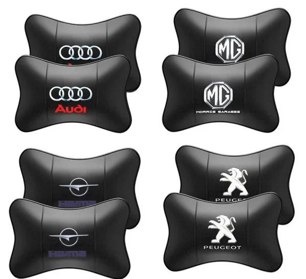 Car Genuine Leather Neck Pillow