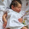 20" Real Lifelike Handmade Silicone Vinyl Eyes Closed Reborn Baby Doll Tarom - RBBI-Myrebornbabydoll&reg; Myrebornbabydoll&reg;