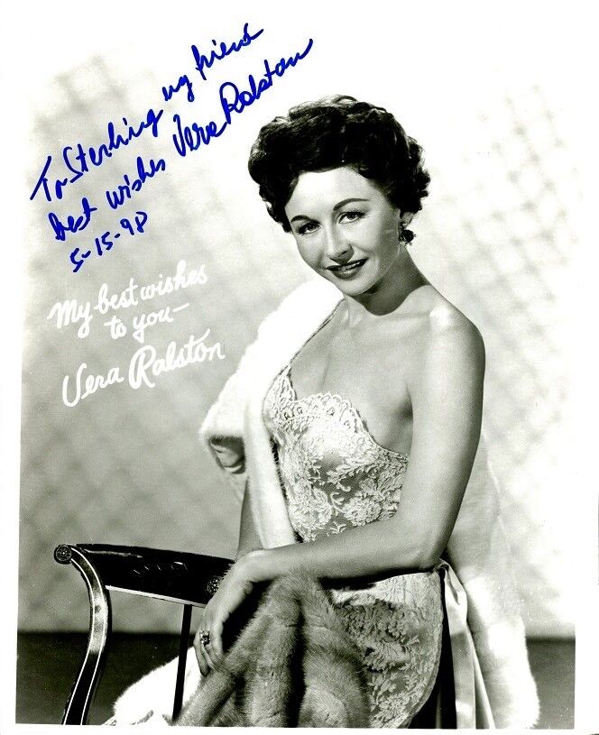 VERA RALSTON In-person Signed Photo Poster painting