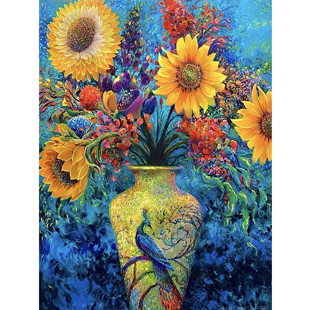 Diamond Painting - Full Square - Sunflower