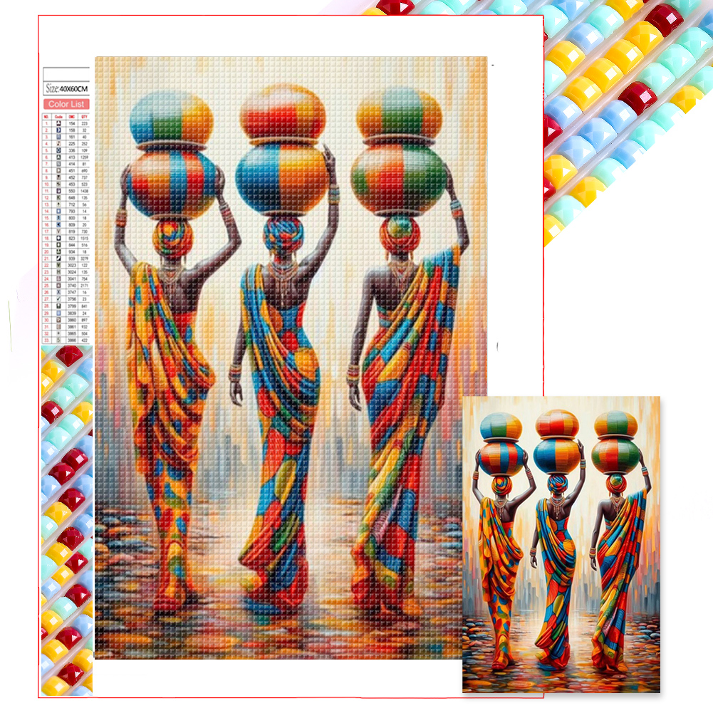 Three Sisters 40*60cm(picture) full square drill diamond painting