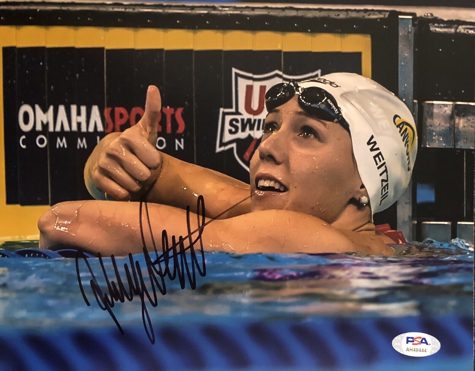 Abbey Weitzeil Signed Autographed 8x10 Photo Poster painting 2020 Olympics Tokyo Psa/Dna