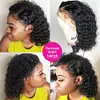 Curly Bob Lace Front Wigs For Women Kinky Curly Lace Front Wig 360 Lace Frontal Wig Brazilian Curly Human Hair Wigs