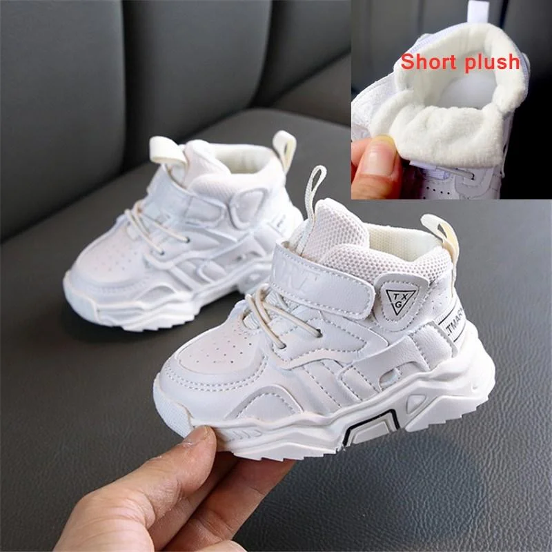 AOGT 2021 Autumn Baby Girl Boy Toddler Shoes Infant Casual Walkers Shoes Soft Bottom Comfortable Kid Sneakers Black White