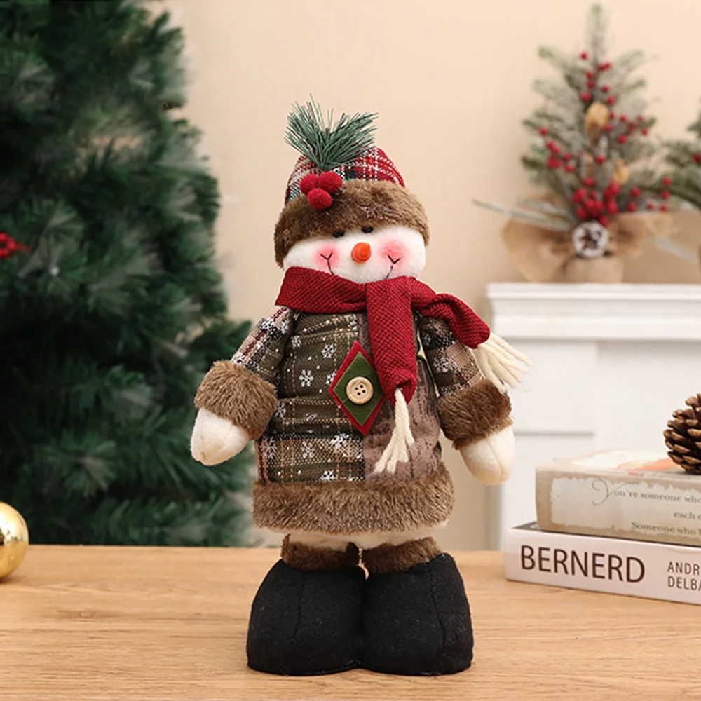 New Retro Retractable Doll Christmas Decoration Arrangement Ornament