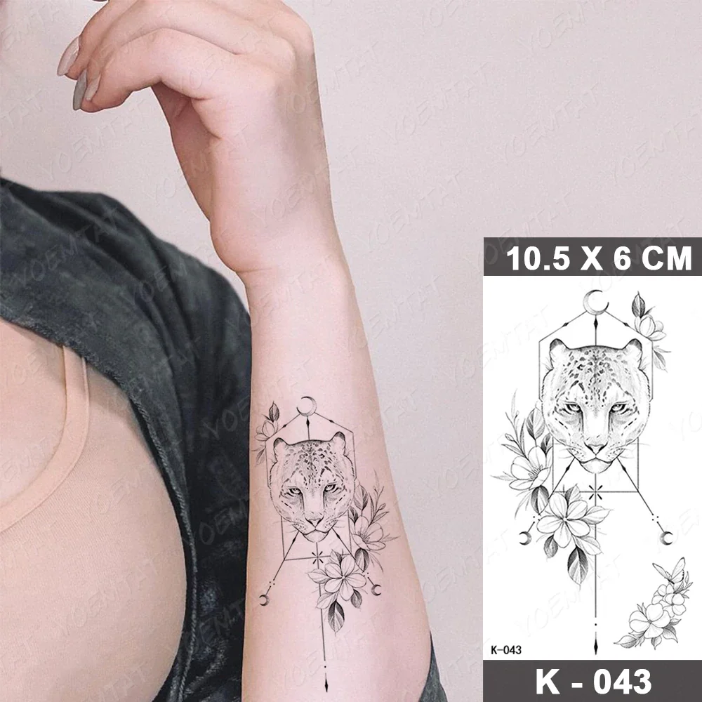 Sdrawing Temporary Tattoo Sticker Old School Flash Tatoo Dark Snake Scorpion Arm Wrist Fake Tatto For Body Art Women Men