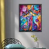Abstract Cat Painting-11CT Stamped Cross Stitch 40*50cm/15.75*19.69in