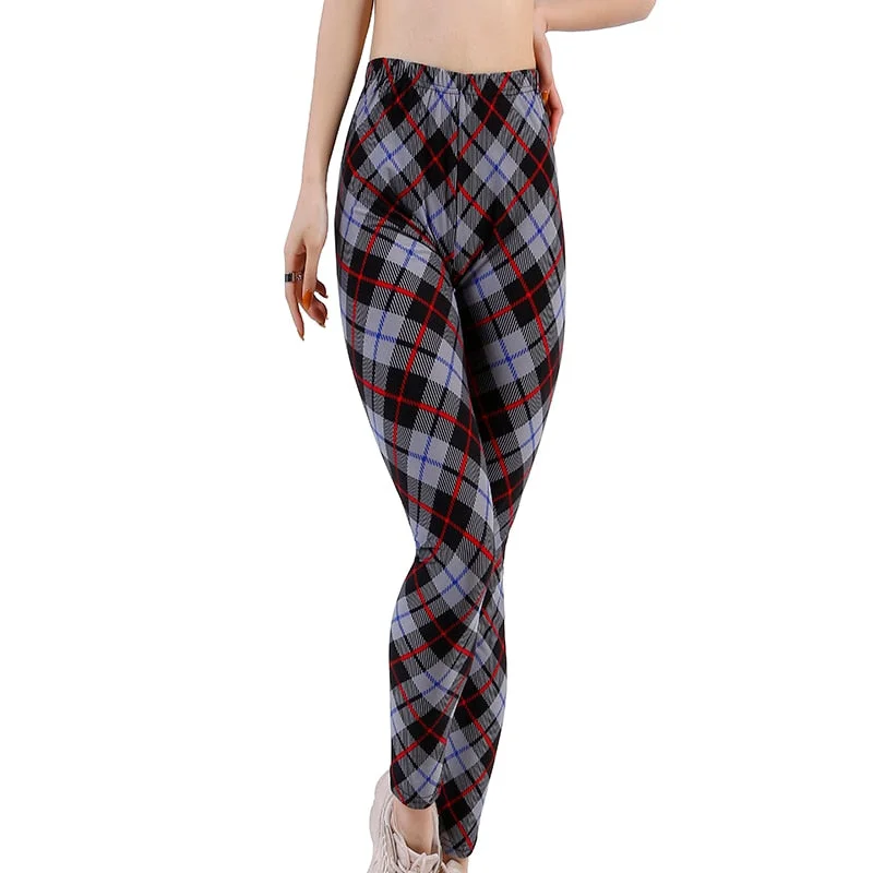 CUHAKCI Printed Leggings Women Pants XXL Workout Trousers High Waist Leggins Fitness Activewear Sport Elastic