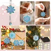 4PCS DIY Crystal Painting Ornaments Double-sided Suncatcher Hanging Kits