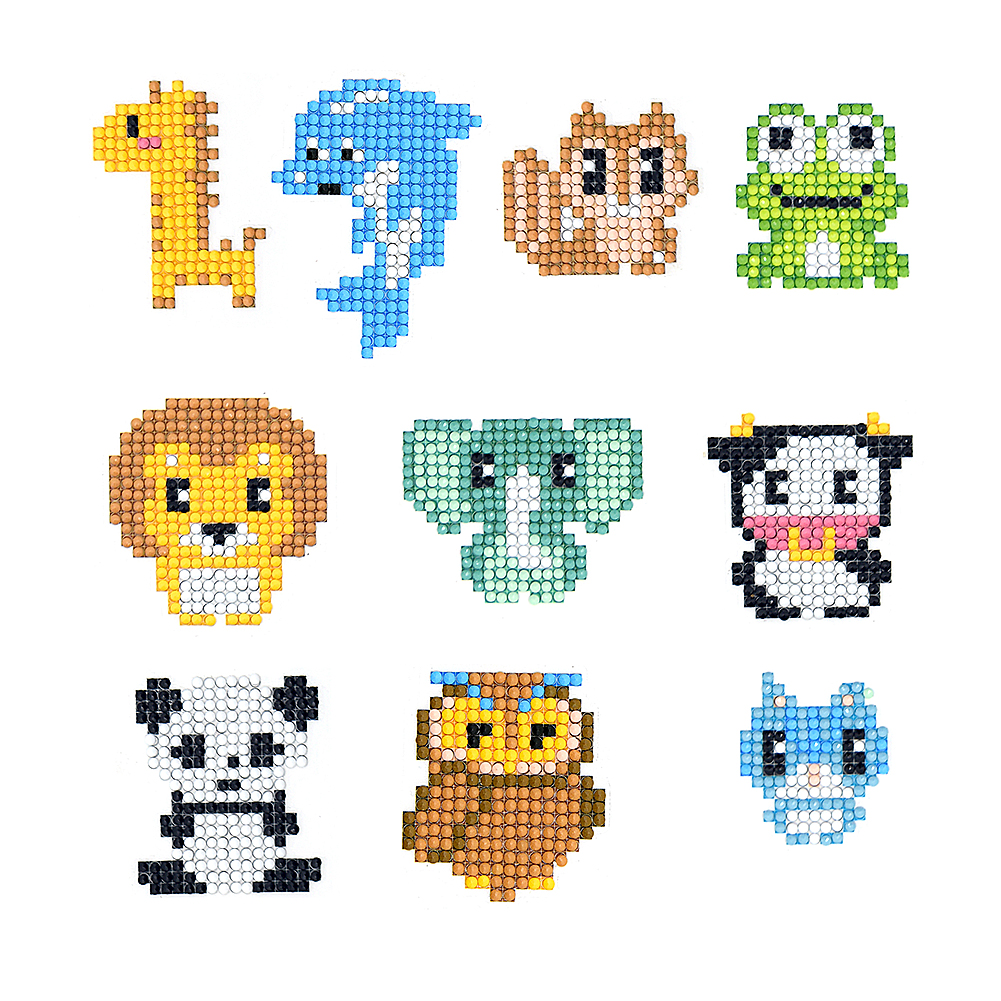 

10pcs Animal - 5D DIY Craft Sticker, 501 Original