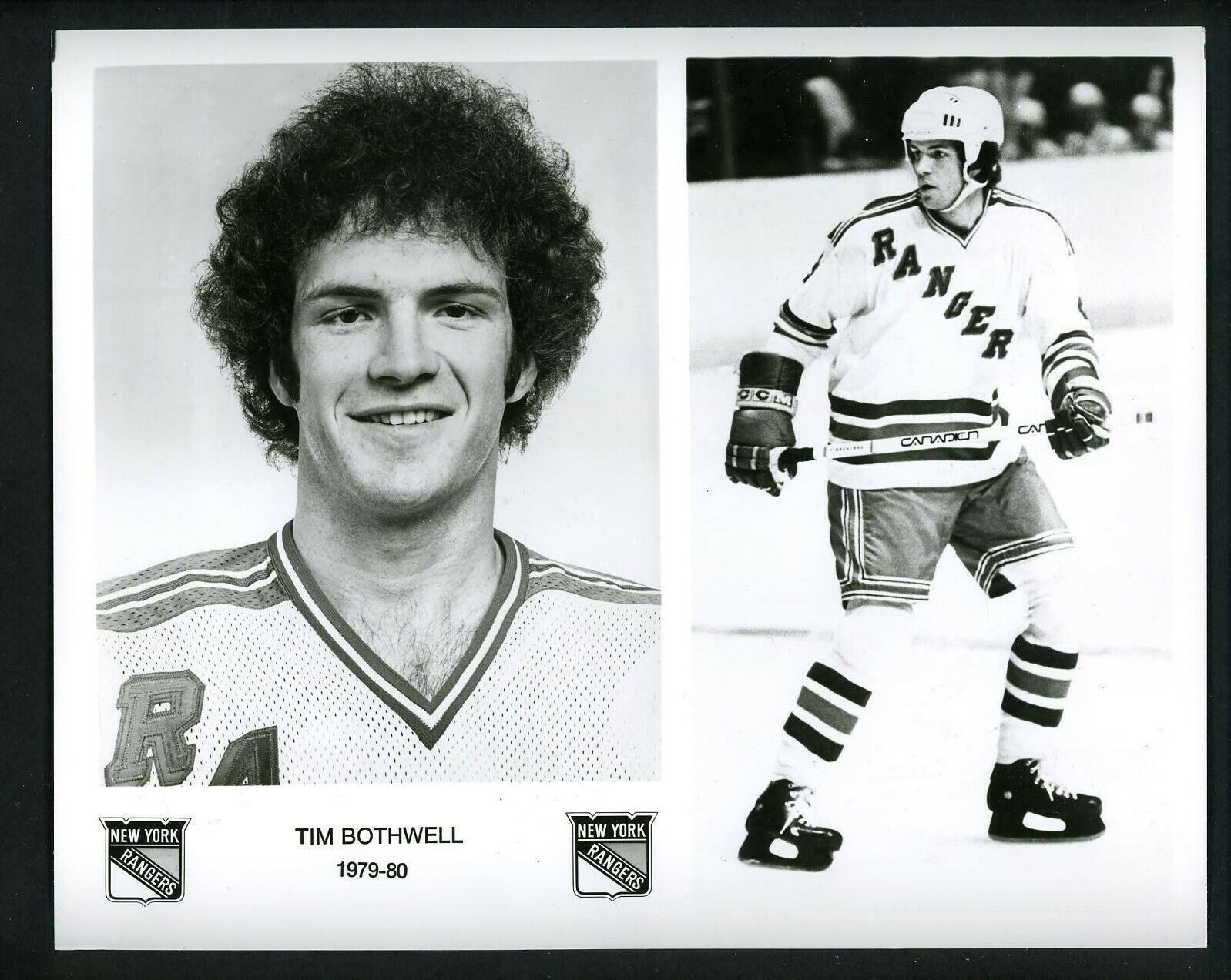 Tim Bothwell New York Rangers team issued 1979 Press Photo Poster painting