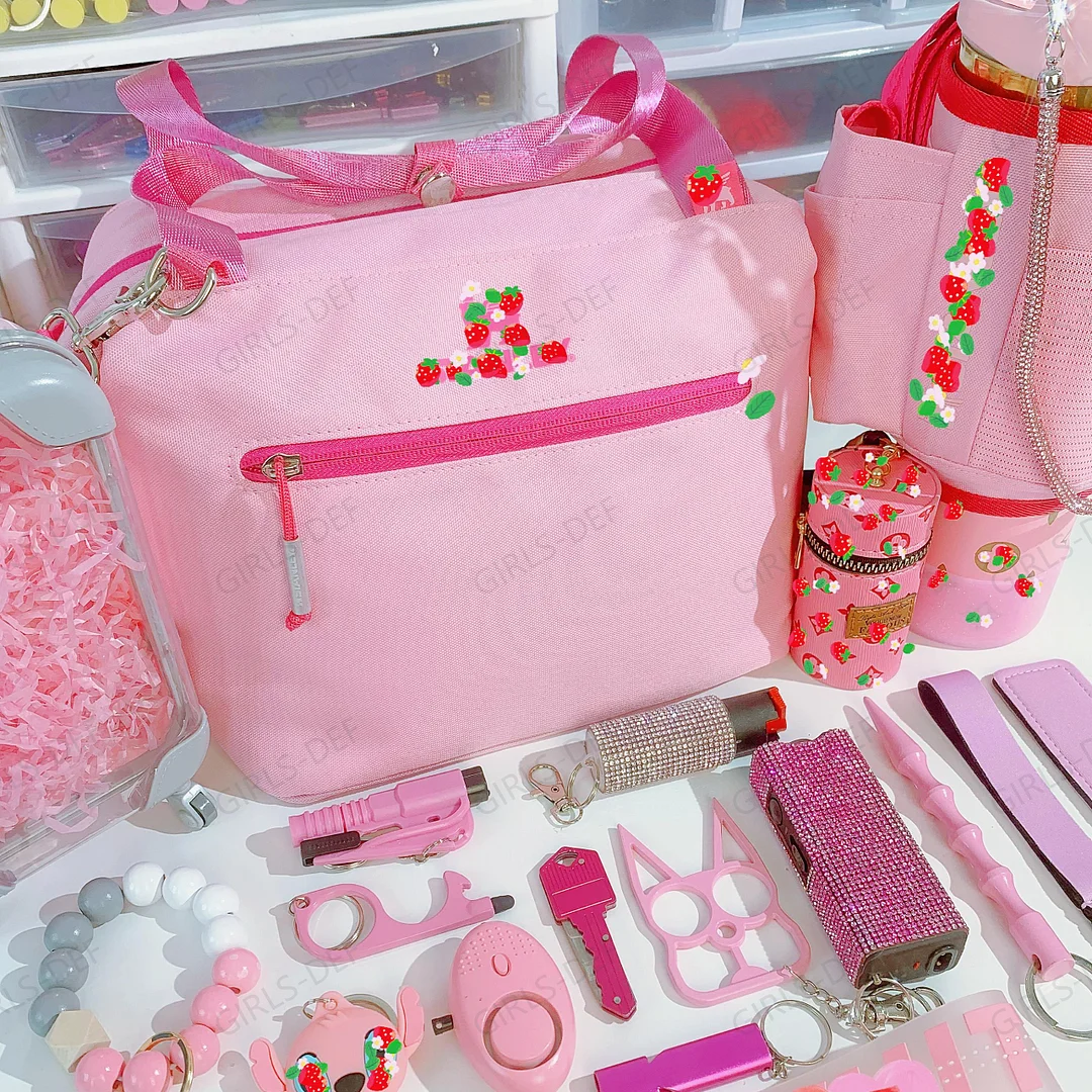 (NEW) ST@NL3Y Tote Bag and C@rry-All Self Defense Keychain with Tumbler