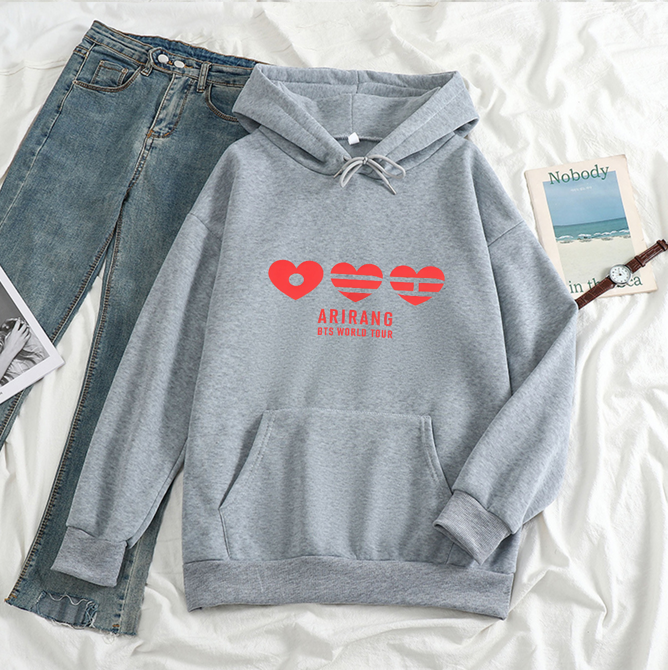 BTS Arirang World Tour Loving Hoodie - Triple Heart Logo
