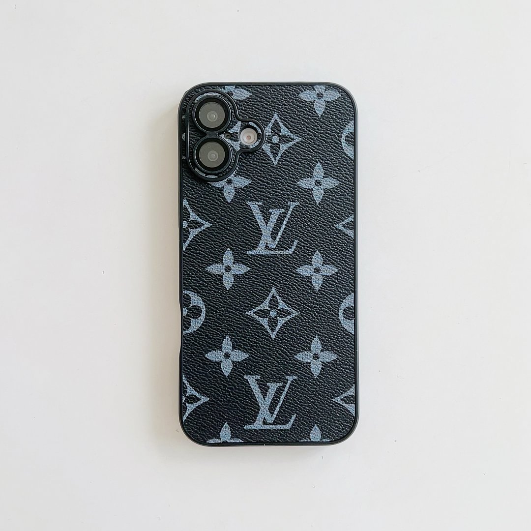 Classic Canvas LV Monogram Leather Apple iPhone Back Cover Protective Case